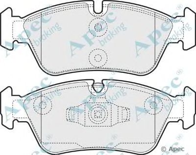 APEC BRAKING pad1464 -  Комплект тормозных колодок, дисковый тормоз